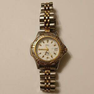 ESQ Esquire Women's Two-Toned Stainless Steel Quartz Watch WR 100M